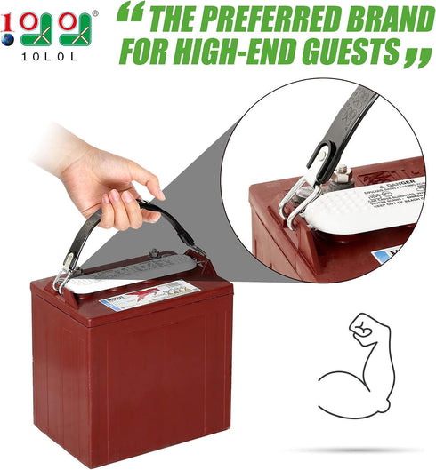 10L0L 2Pcs Golf Cart Battery Lifting Strap Universal Deep Cell Battery Carrier Strap Fit for Club Car, EZGO