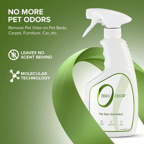 Zero Odor Pet Eliminator: Permanently Eliminate Air & Surface Odors, Best for Carpet, Furniture, Beds