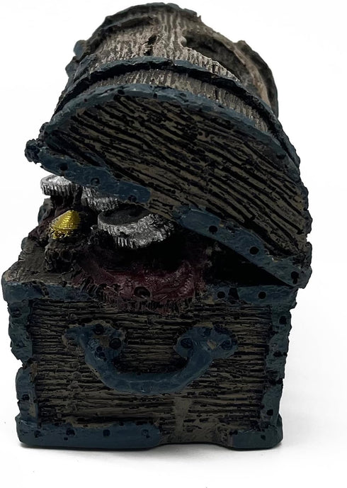 Fish Tank Decorations, Treasure Chest Aquarium Ornament for Small Tank