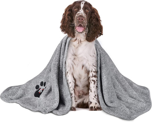 Dog Towels for Drying Dogs, Super Absorbent Soft Microfiber Bath Grooming Towel for Dogs, Cats, and Other Pets (M-36" *