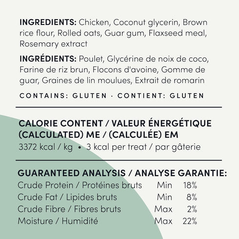 Crumps' Naturals Semi Moist Chicken Mini Trainers 10.6oz / 3000g, Brown (MT-C-250)