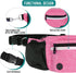 PetAmi Dog Fanny Pack, Treat Pouch for Walking and Training, Water Bottle Holder, Pink