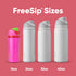 Owala Kids FreeSip Insulated Stainless Steel Water Bottle with Straw, BPA-Free, 16 oz, All the Berries