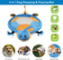 Idepet Dog Play Mat, Puppy Toy Mat with Chew Toys, Interactive Toy for Small Medium Dogs and Cats, All-in-One (Turtle)
