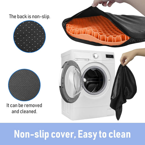 NEW-Vi Anti-Slip Kayak Seat Cushion, Waterproof Thicken Gel Pad for Sit in Kayak Chair, Kayak Accessories