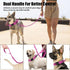 Tactical Dog Collar and Leash Set, Adjustable Military Nylon Training Collar with Control Handle and Metal Buckle for