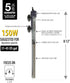 Sicce Scuba 150 Watt Aquarium Heater, Preset at 77? for Up to 45 Gallons, Submersible for Freshwater