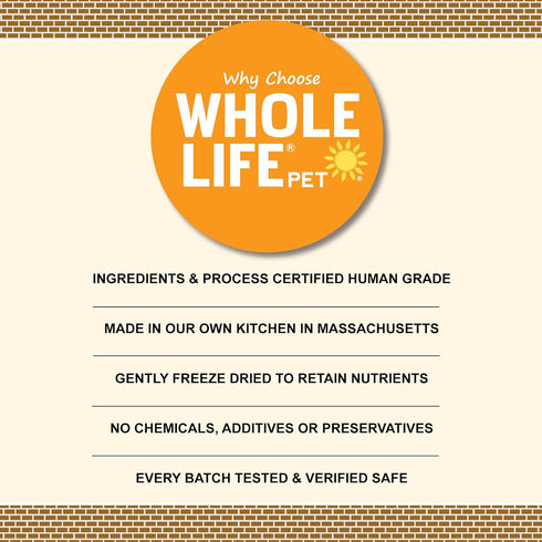 Whole Life Pet Just One Turkey, Cat Treat or Topper, Human Grade, Freeze Dried, 1.5 oz
