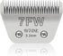 7FW Wide Pet Dog Grooming Detachable Blades, Compatible with Andis, Oster A5, Wahl KM10 Clippers, Cut Length 1/8"