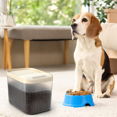 Acellegic 2 Pack 10 Lbs 2 Airtight Dog Food Storage Container Pet Dog Cat Food Storage Bin with Measuring and Scoops