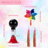 Kids Bike Horn Set - Children Bicycle Bell with 2 Pcs Handle Streamers and Windmill Accessories for Girls or Boys