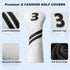Golf Club Covers, 4pcs or 1pc Golf Head Covers for Woods and Driver Fairway Hybrids for Women Men