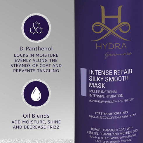 Cats,16.2 oz Hydra Intense Repair Silky-Smooth Mask, Coat Conditioner for Dogs