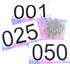 TRIWONDER Race Bibs Running Numbers with Safety Pins, Tyvek Large Numbers 4"x7"