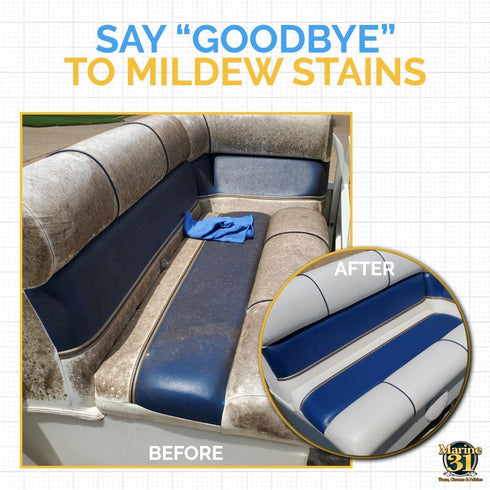 31 M31-370-20OZ 20oz Marine Mildew Stain Remover & Cleaner | Multi-Surface Cleaner for Boats, Marine, Bathroom & Patio