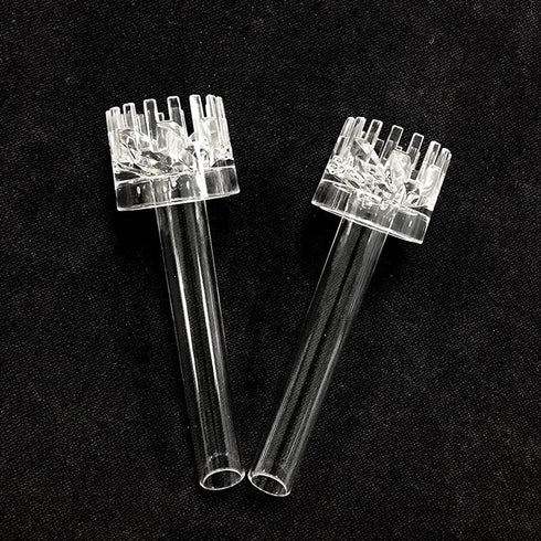 2pcs Aquarium Oil Skimmer, Acrylic Oil Removal Fish Tank Control Valve Inlet and Outlet Pipe Degreasing Basket