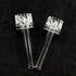 2pcs Aquarium Oil Skimmer, Acrylic Oil Removal Fish Tank Control Valve Inlet and Outlet Pipe Degreasing Basket