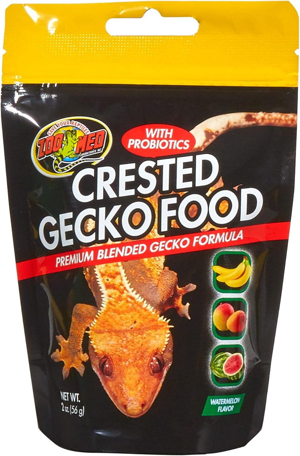 Zoo Med Watermelon Flavor Crested Gecko Food for Reptiles, 2 oz.
