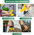 Indestructible Dog Chew Toys for Aggressive Chewers, Durable Cleaning Toothbrush Natural Rubber Bones Toy (Yellow)