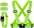 Reflective Vest with 2 Pack Reflector Armbands, Adjustable Elastic Safety Belt for High Visibility Running, Jogging,