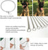Chain Dog Collar, Heavy Duty Stainless Steel Metal Link Collars, Dog Silp Collars for Training Walking, Waterproof Chewy, Metal Chain Collar for Dogs(15.5inches)