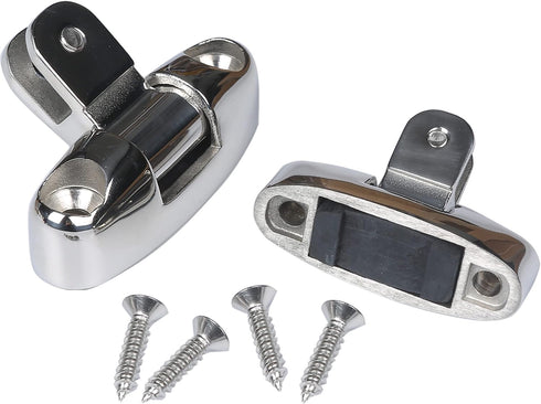 MX Bimini Top Deck Hinge Swivel Mount, Stainless, Quick Release Marine Grade