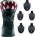 Golf Club Green Cartoon Tyrannosaurus Rex Driver, Fairway Wood, Hybrid Head Cover, PU Leather