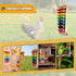 8-Key Chicken Xylophone Toy for Hens & Birds - Colorful Suspensible Metal Xylophone | Suspensible Cage Accessories,Bird