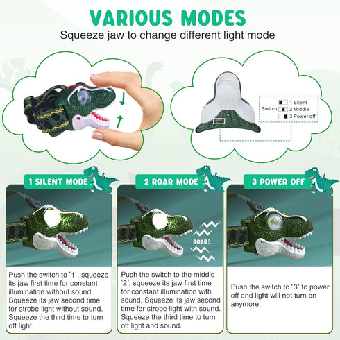 SEVENKA LED Headlamp for Kids - Lightweight Outdoor Toy Flashlight for Boys and Girls, Birthday Gift (Battery Included)