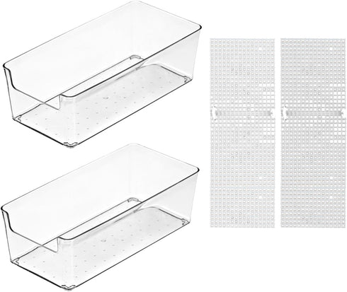 2 Pack Large Transparent Hermit Crab Water Tank with Climbing Ramp for Small to Large Hermit Crab Habitat