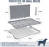 BUPIHUKA 20.1"15.4" Pee Pad Holder, Indoor Dog Potty for Dogs, Puppy Pad Holder, Puppy Potty Training Tray with Splash