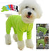 Lovelonglong Lightweight Dog Pajamas, Pure Cotton 4 Legs Jumpsuits for Large Medium Small Dogs (Green, Size L)