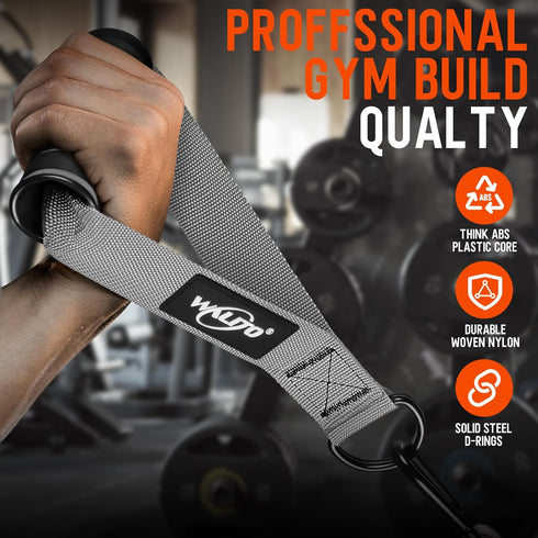 WALITO Exercise Handles, Heavy Duty Replacement Cable Machine Attachments for Home Gym Equipment