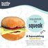 Huxley & Kent Plush Dog Toy - Hamburger, Large, Cute, Funny & Tough with Squeaker for Small & Large Dogs