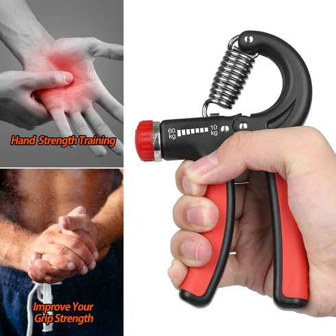 NIYIKOW Adjustable Grip Strength Trainer - Hand Grip Strengthener, 22-132Lbs Resistance for Musicians & Athletes