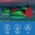 IP67 Obcursco Boat Navigation Lights, LED Red and Green Vertical Mount for Bow and Stern, Waterproof Marine Lights