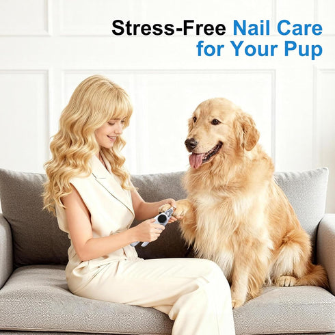2-in-1 Trimmer 3 Dog Nail Clippers and Grinder, Electric Dog Nail for Large Medium Small Dogs & Cats with Speeds, USB