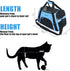Airline Approved Cat Carrier, Soft-Sided Pet Travel Carrier for Cats, Dogs, Puppy Comfort Portable Foldable Bag