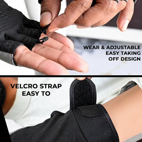 Breathable Gym Gloves for Men & WomenLightweight,Non-Slip Workout Gloves with Full Palm Protection, Wrist