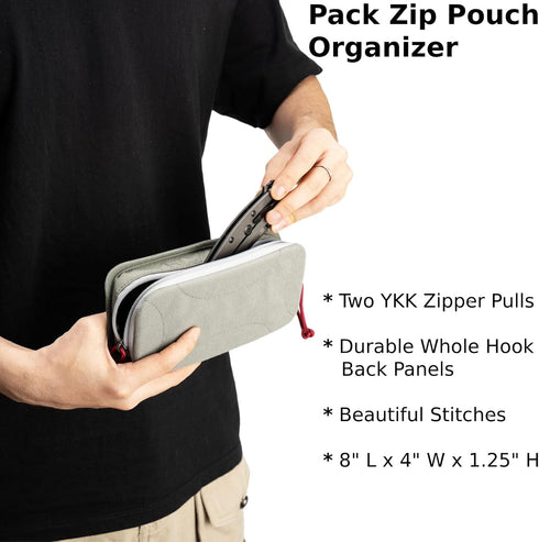 VEAPILS 2 Pack Backpack Backpack, Zipper Pouch Organizer, Small Organizer Insert Attachment for Bag, Travel, Detachable