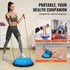 VEVOR Half Exercise Ball Trainer - 23 inch Balance Ball with Resistance Bands and Pump for Home Gym
