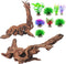 FUNOJOY Natural Driftwood Decor for Aquarium, Assorted Wood Branches for Reptile Fish Tank, Pack of 2 (7.5 to 10 Inch)
