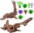 FUNOJOY Natural Driftwood Decor for Aquarium, Assorted Wood Branches for Reptile Fish Tank, Pack of 2 (7.5 to 10 Inch)