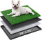 Portable Dog Grass Pad with Tray 20''x25'': Dog Litter Box with Artificial