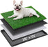 Portable Dog Grass Pad with Tray 20''x25'': Dog Litter Box with Artificial