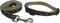 Preston Camouflage Dog Collar and Leash Set - Green and Brown Camo on Tan Webbing (Extra Small)