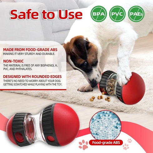 Dog Puzzle Toys, Rolling Treat Dispensing Toys for Brain Stimulation, Slow Feeder for Dogs