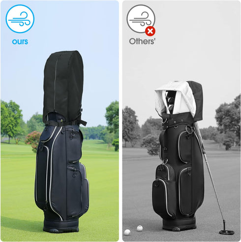Waterproof Golf Bag Rain Cover for Men and Women, Fits Stand Bags & Carry Cart
