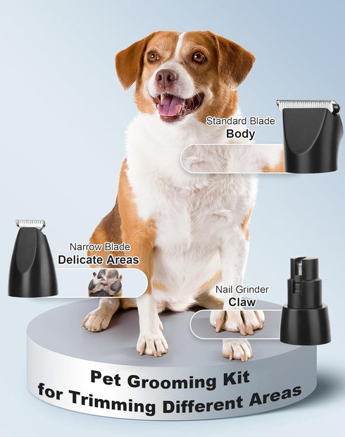 3 1 2 Trimmer in Small Dog Grooming Kit, Speed Rechargeable Dogs Hair Clippers with Guards, Low Noise Electric Dog Paw