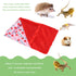 Reptile Sleeping Bag, Soft Warm Bearded Dragon Bed with Pillow for Leopard Gecko Small Pet (Red)